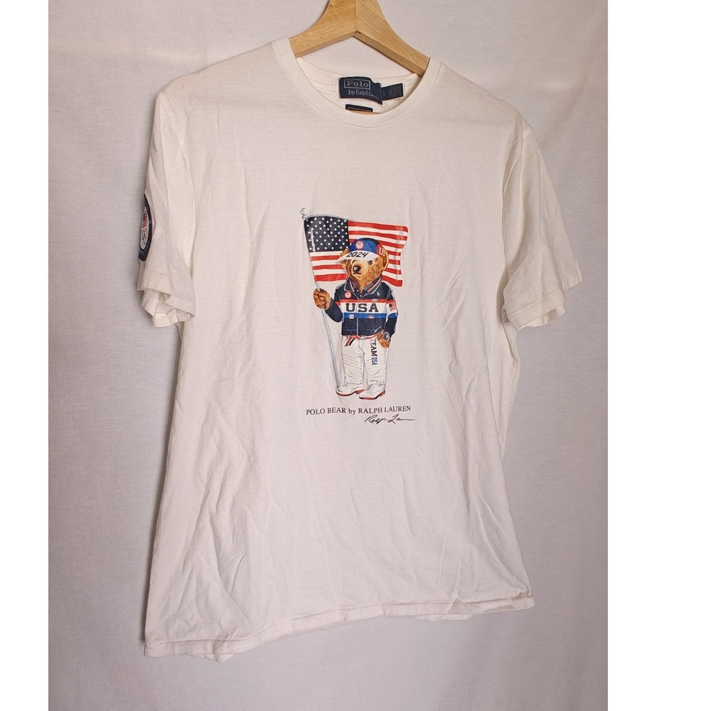 Polo Ralph Lauren Team USA Paris 2024 Summer Paralympics Villagewear Bear L - Picture 4 of 9